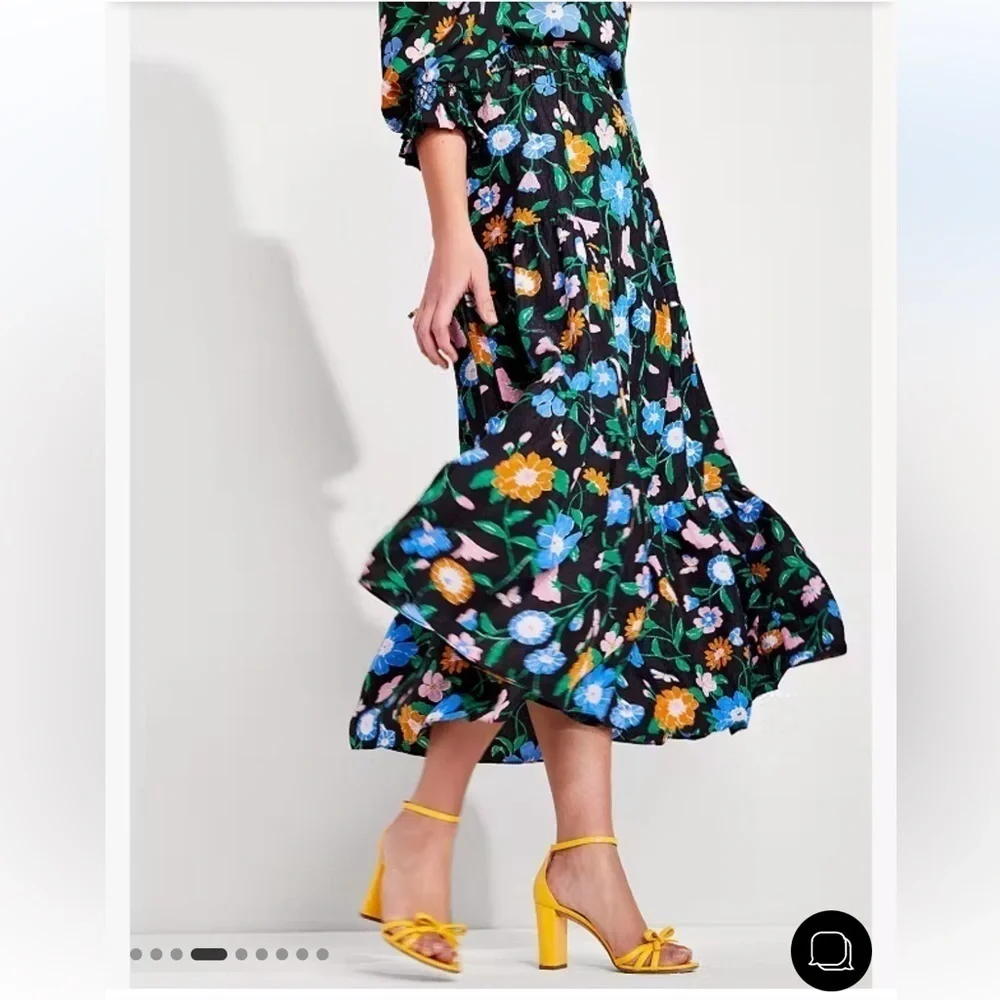 New KATE SPADE Floral Garden Cloqué Skirt 🌸 Sz Small NWT